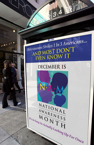 Despite organizers' best intentions, many passersby who aren't already off in space will confuse this poster with an ad for an upcoming movie.